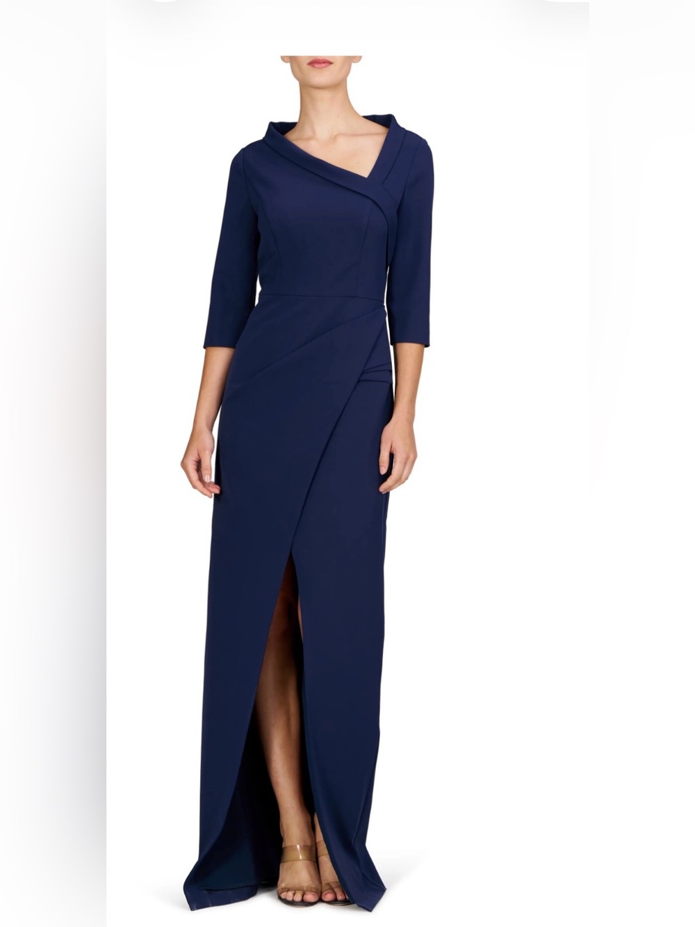 White House Black Market Blue Long Sleeve Jumpsuit